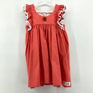 MOLLY MOO Ruffle Lace Sleeveless Magnolia Dress Pink